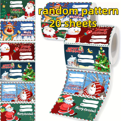 Self-Adhesive Christmas Gift Stickers