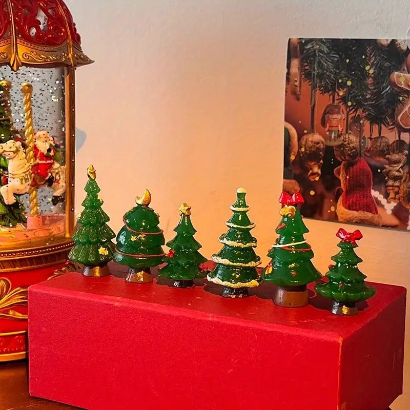 5 Sets Mini Christmas Trees