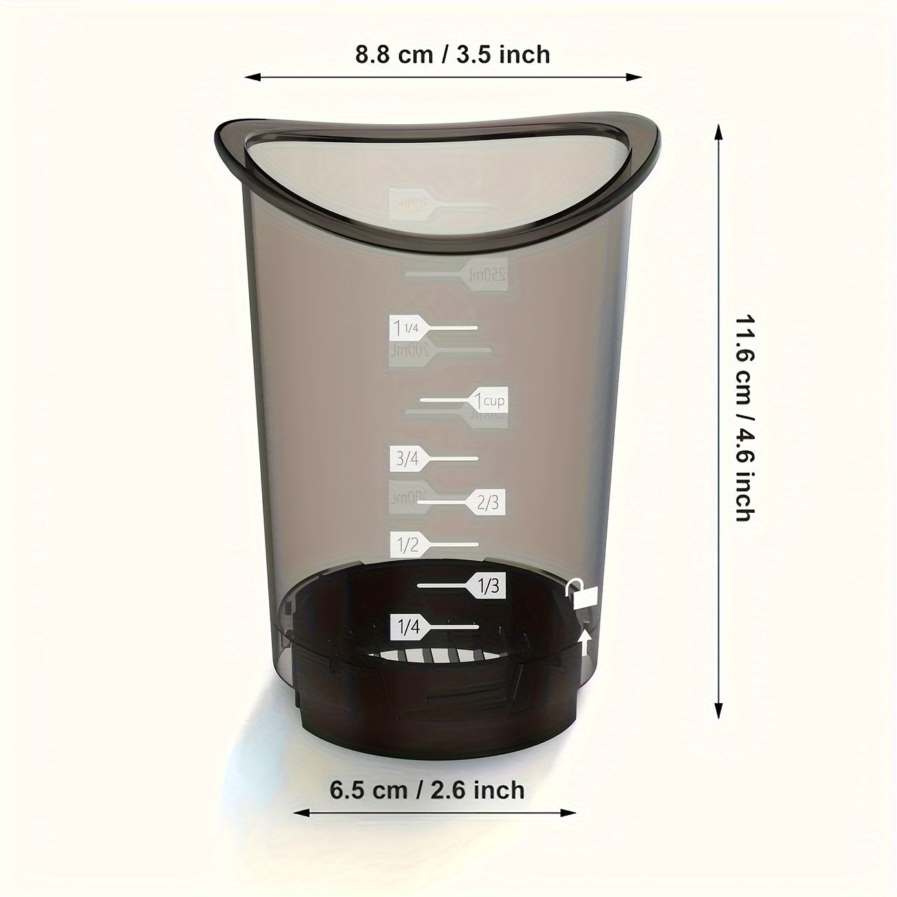 Heavy-Duty Manual Vegetable Chopper with Built-in Measurement Cup