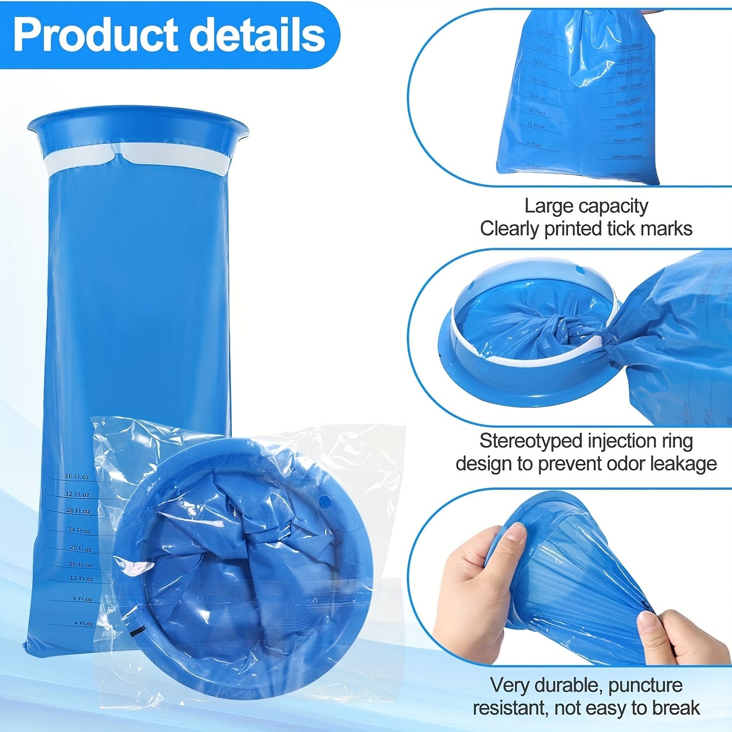 10pcs Leak-Proof Disposable Vomit Bags for Travel
