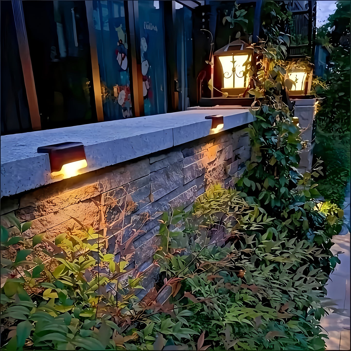 10pcs Solar Step Outdoor Lights
