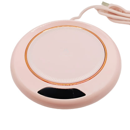 Smart Electric Hot Cup Warmer with USB-Powered Pad