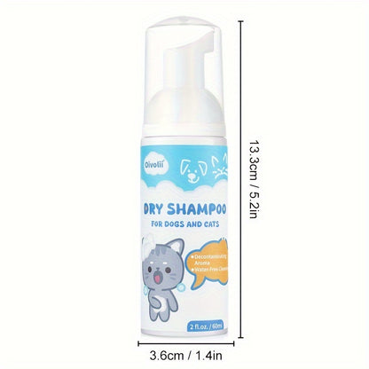 Pet Dry Shampoo Suitable for Cats and Dogs
