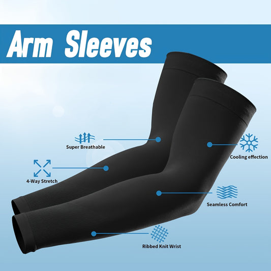 8 Pairs Cooling Arm Sleeve Compression for Men & Women