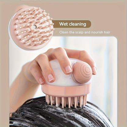 Multifunctional Shampoo Brush with a Liquid Dispenser