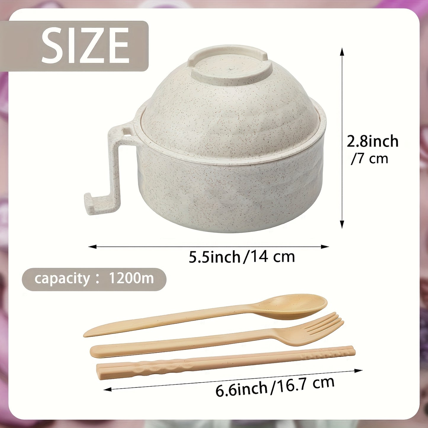 1 Set Microwave Ramen Cooker Set