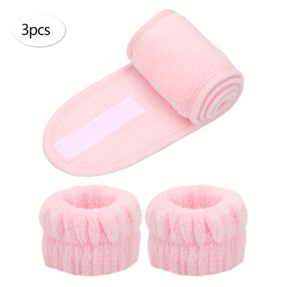 Headband & Wristbands for Face Washing