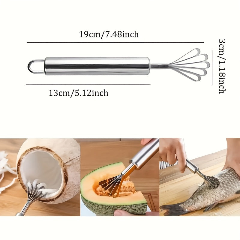 Heavy-Duty Manual Fruit Grater & Fish Scale Remover