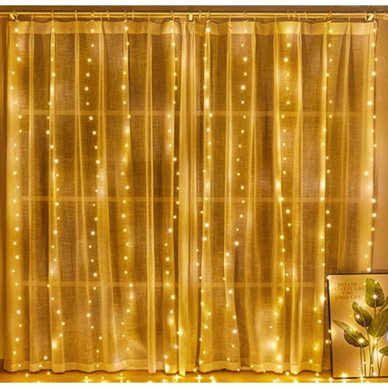Christmas Curtain Lights
