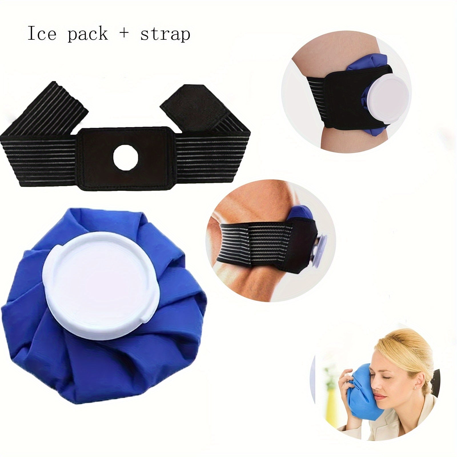 2pcs Reusable Ice Pack Wraps with Adjustable Strap - HazMarket