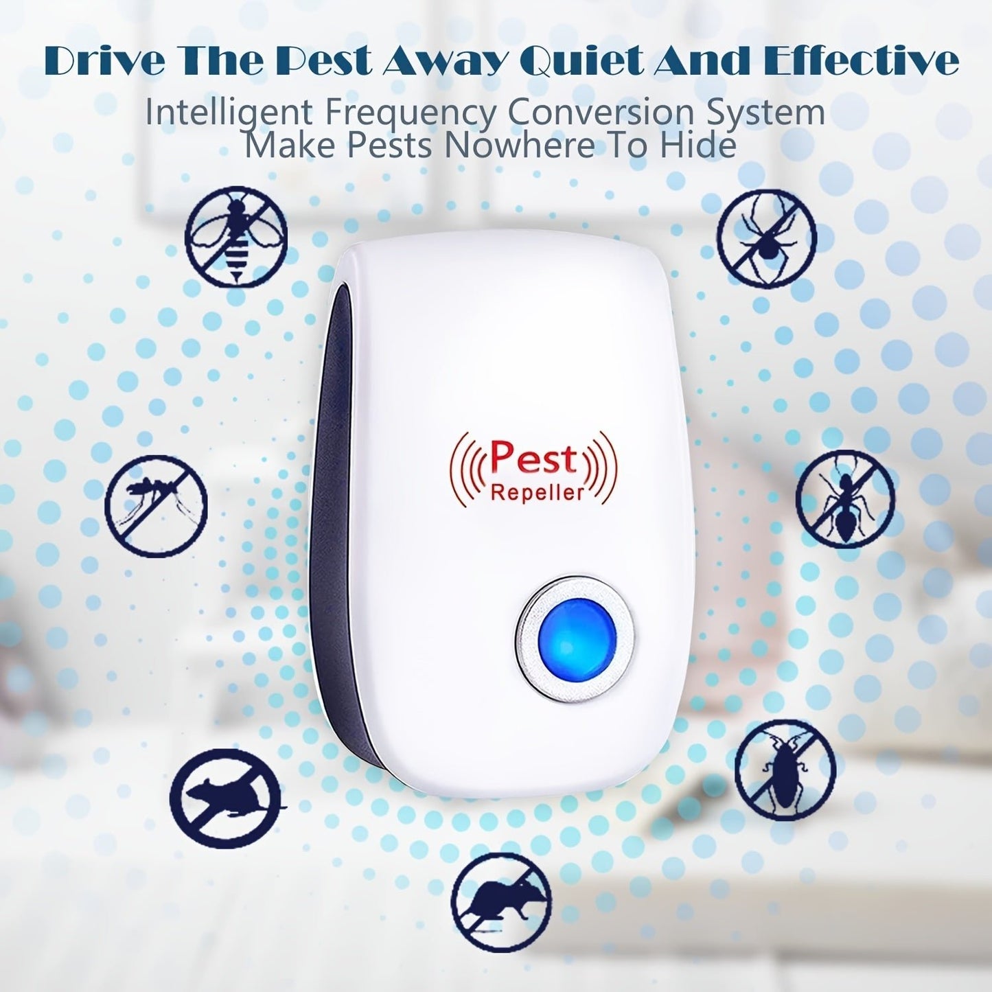 2pcs Soundwave technology Pest Repeller - Indoor Insect & Rodent Control - HazMarket