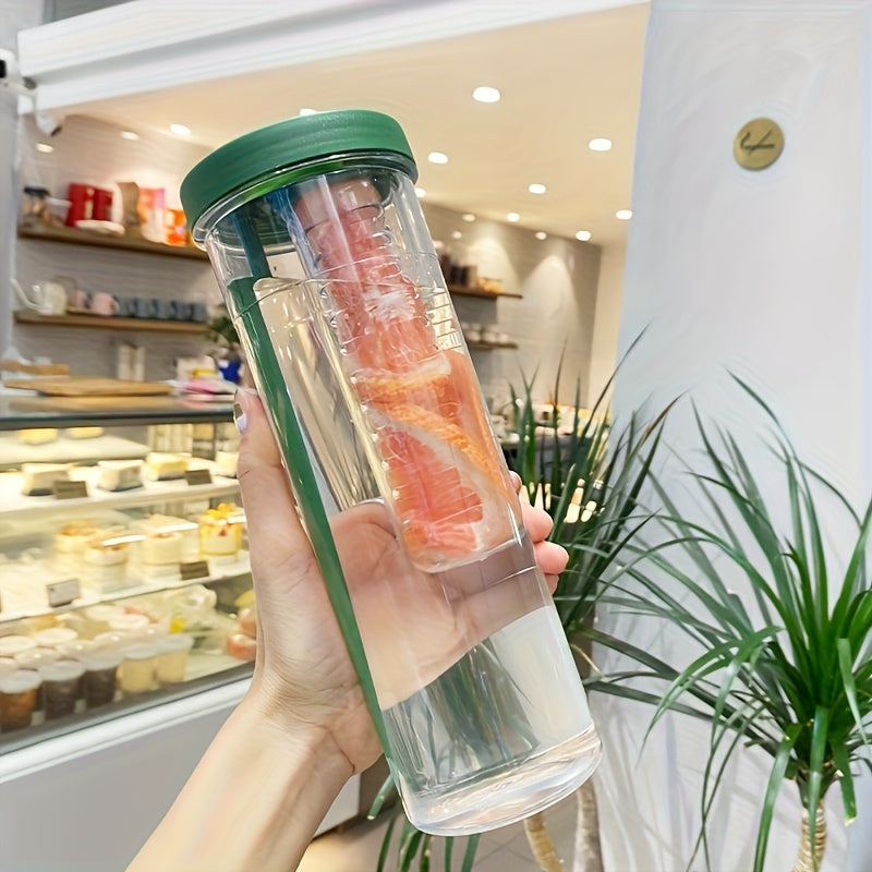 Collapsible Straw Water Cup with Divider