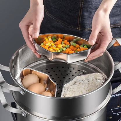 3-Piece Stainless Steel Steamer Set