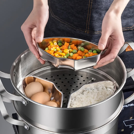 3-Piece Stainless Steel Steamer Set