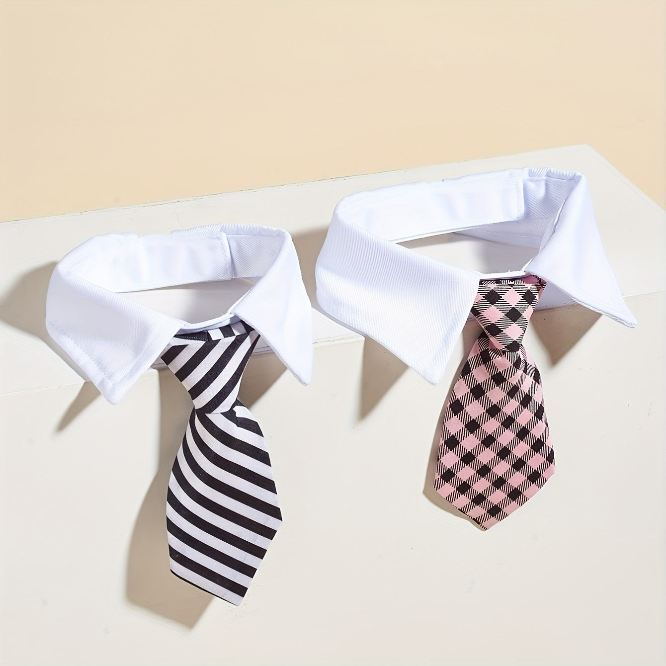 Stylish Adjustable Necktie Collar for Dogs and Cats