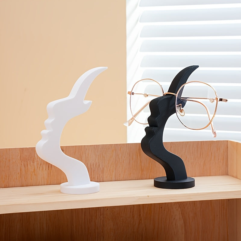 Curved Eyeglass Stand with Non-Slip Base