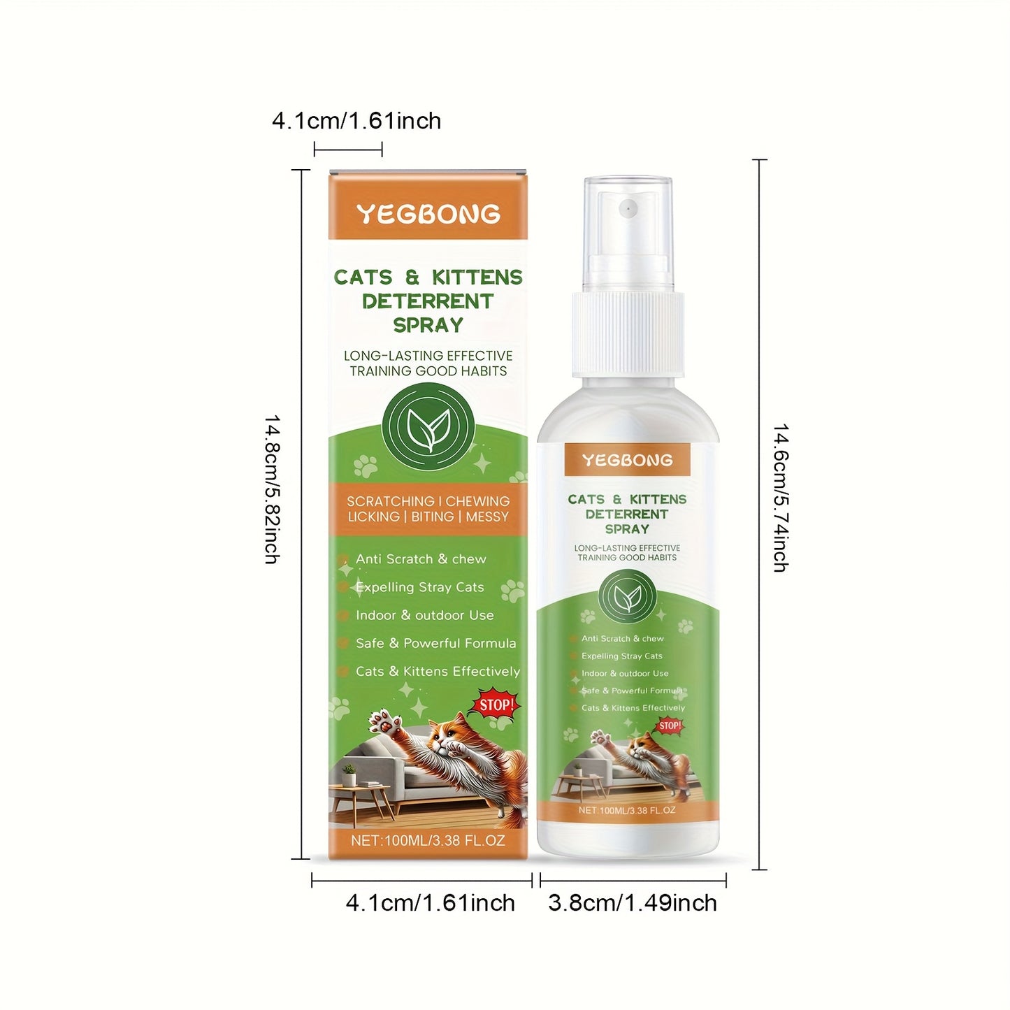 Anti-Climbing, Scratch & Urine Protection Bottle Spray for Cats