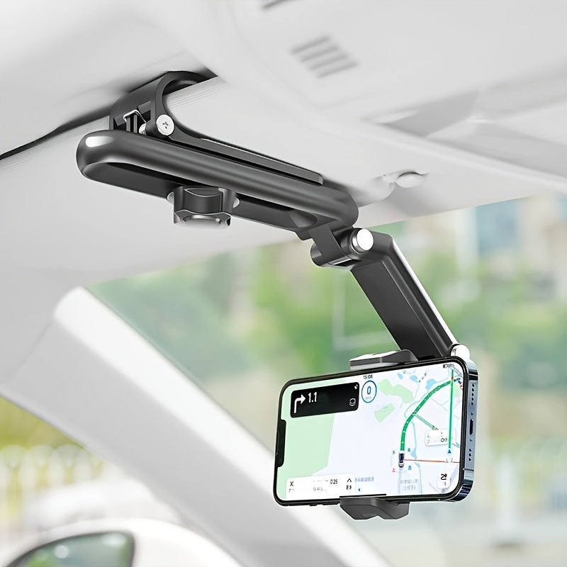360° Rotatable Car Sun Visor Smartphone Mount and Dashboard Compatible - HazMarket