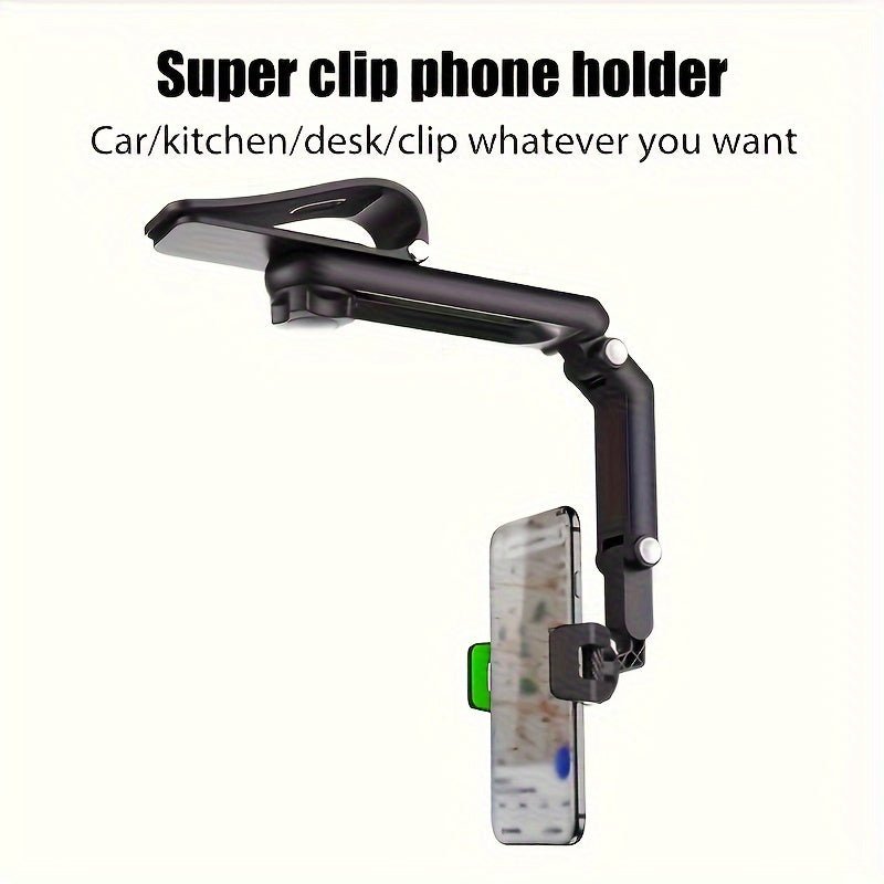 360° Rotatable Car Sun Visor Smartphone Mount and Dashboard Compatible - HazMarket