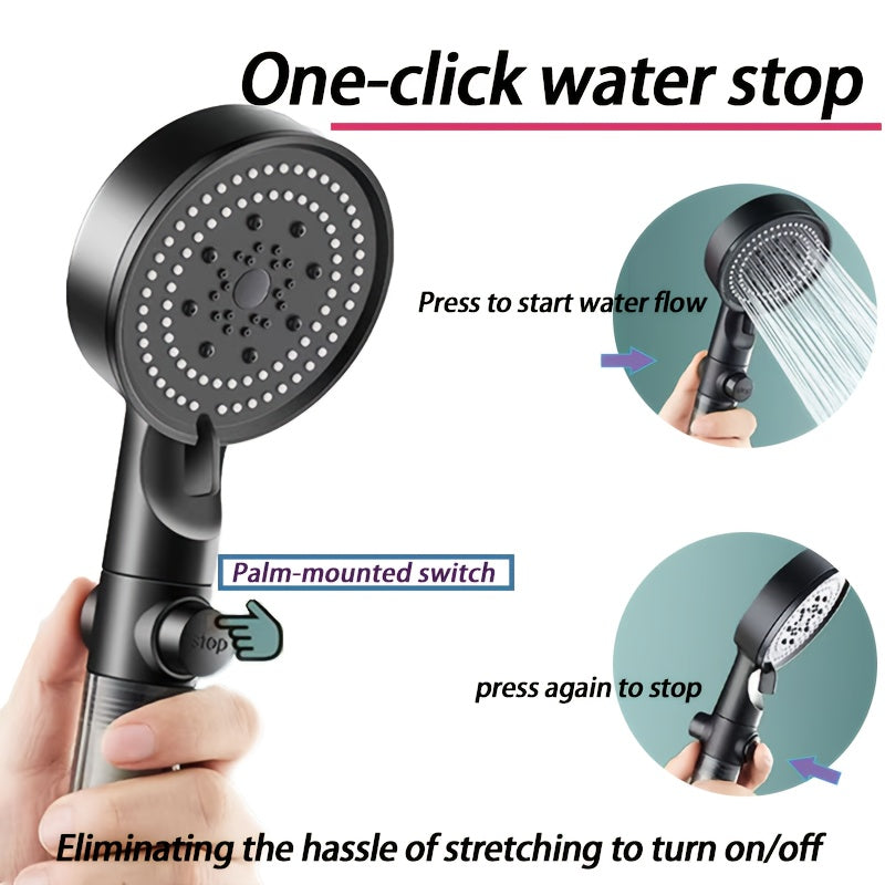 5-Mode Adjustable Shower Head with Filter