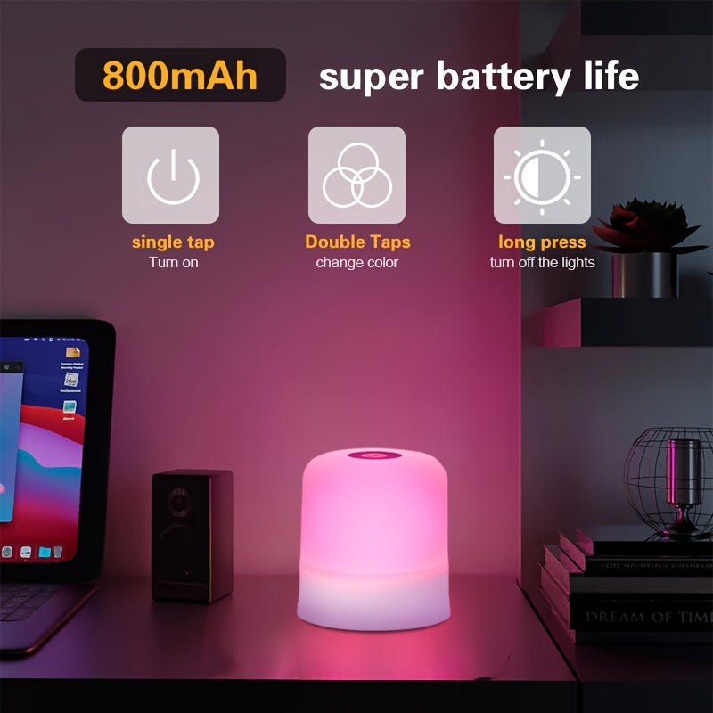 Multi-Color Dimmable Bedside Lamp