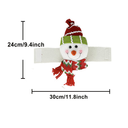 2pcs Santa Claus & Snowman Curtain Clips