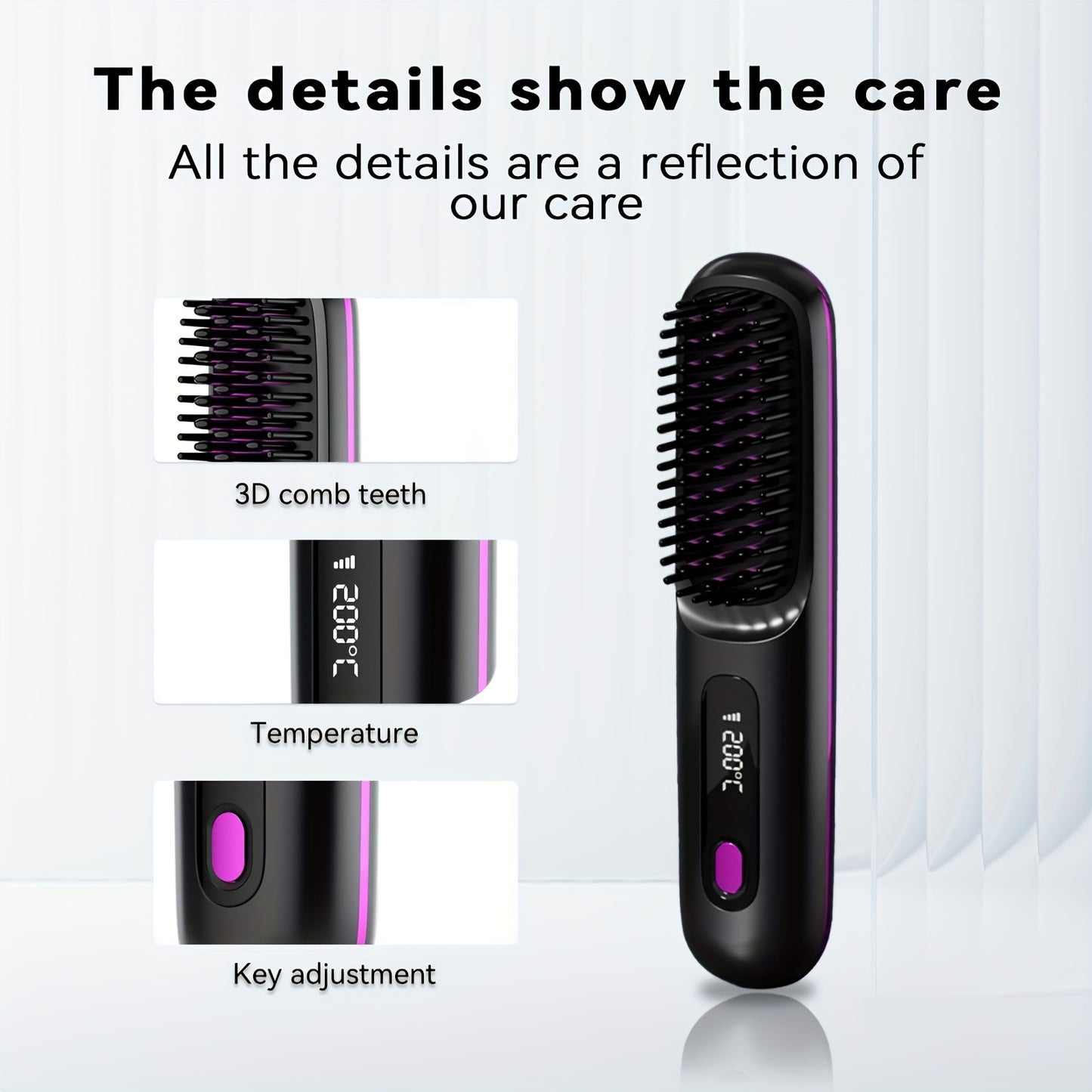 Wireless Straightener Brush
