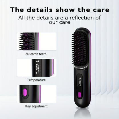 Wireless Straightener Brush