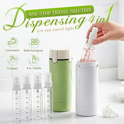 4-in-1 Leak-Proof Travel Dispenser Bottle Set