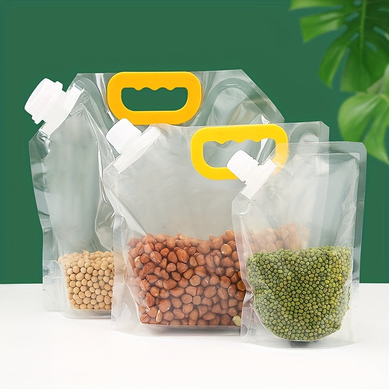 5pcs Food Fresh-keeping Bag With Spout