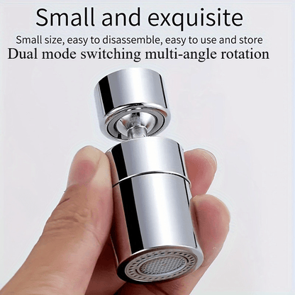 360° Rotating Dual-Mode Kitchen and Bathroom Splash Guard Faucet Aerator
