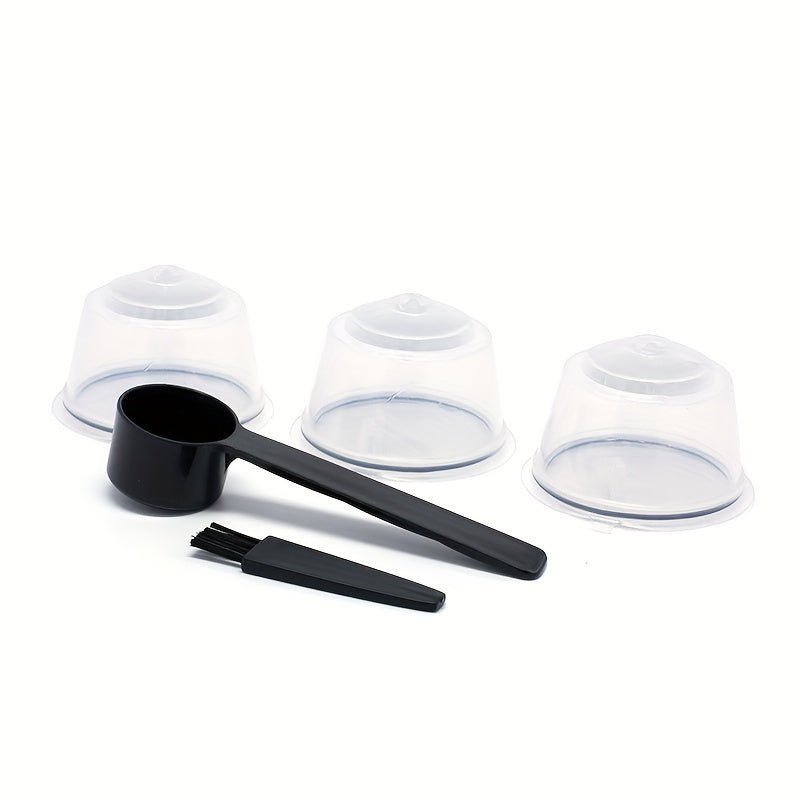3Pcs Fit For Dolce Gusto Coffee Filter Cup Reusable Coffee Capsule Filters For With Spoon Brush - HazMarket