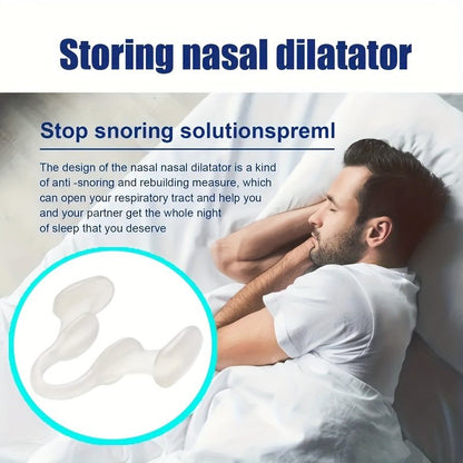 3pcs Soft Nasal Dilator for Snoring Relief - Gentle Expansion, Enhanced Breathing, Anti - Snore Solution, Reusable & Durable, Odorless, Power - Free Snore Stopper for Restful Sleep - HazMarket