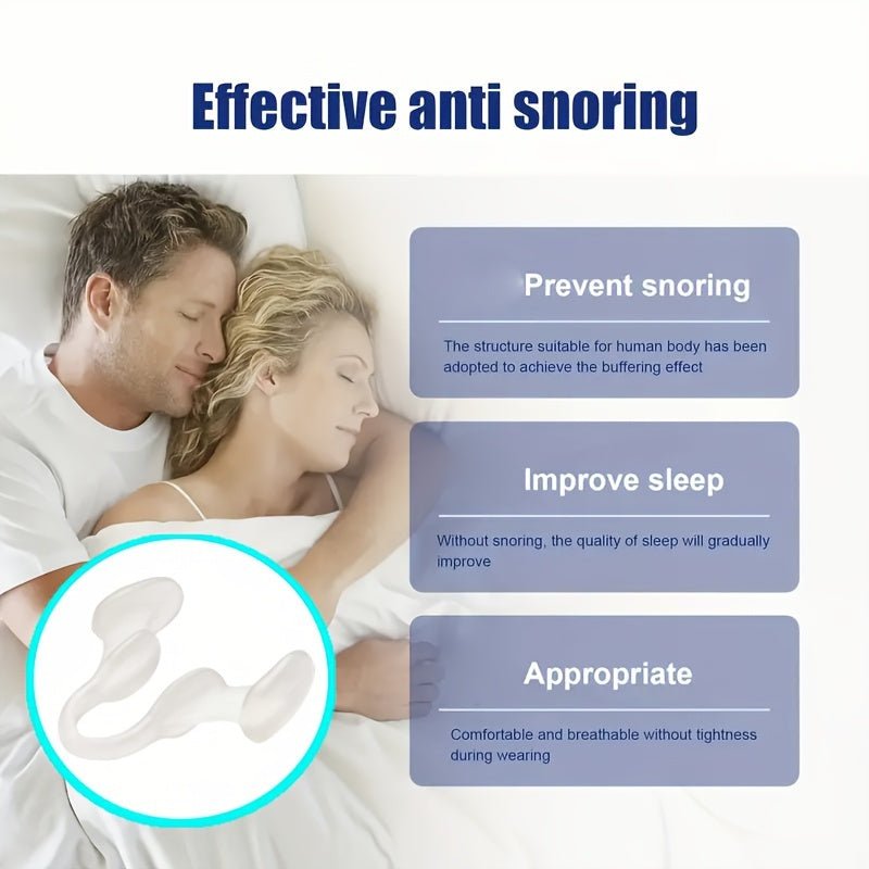 3pcs Soft Nasal Dilator for Snoring Relief - Gentle Expansion, Enhanced Breathing, Anti - Snore Solution, Reusable & Durable, Odorless, Power - Free Snore Stopper for Restful Sleep - HazMarket