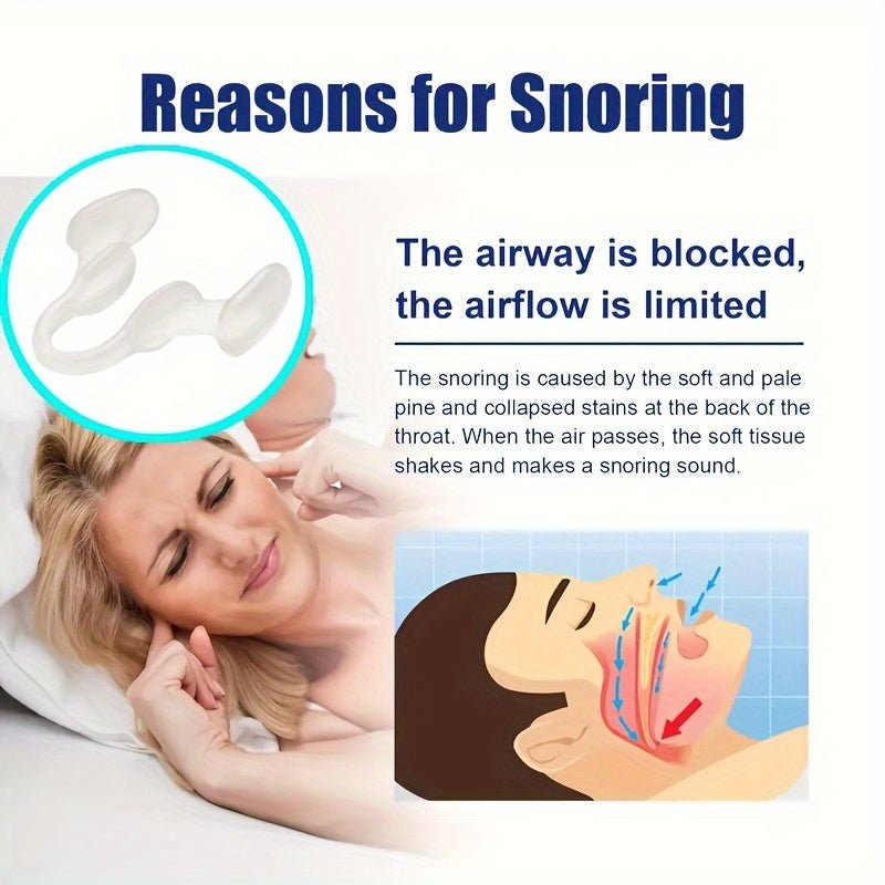 3pcs Soft Nasal Dilator for Snoring Relief - Gentle Expansion, Enhanced Breathing, Anti - Snore Solution, Reusable & Durable, Odorless, Power - Free Snore Stopper for Restful Sleep - HazMarket