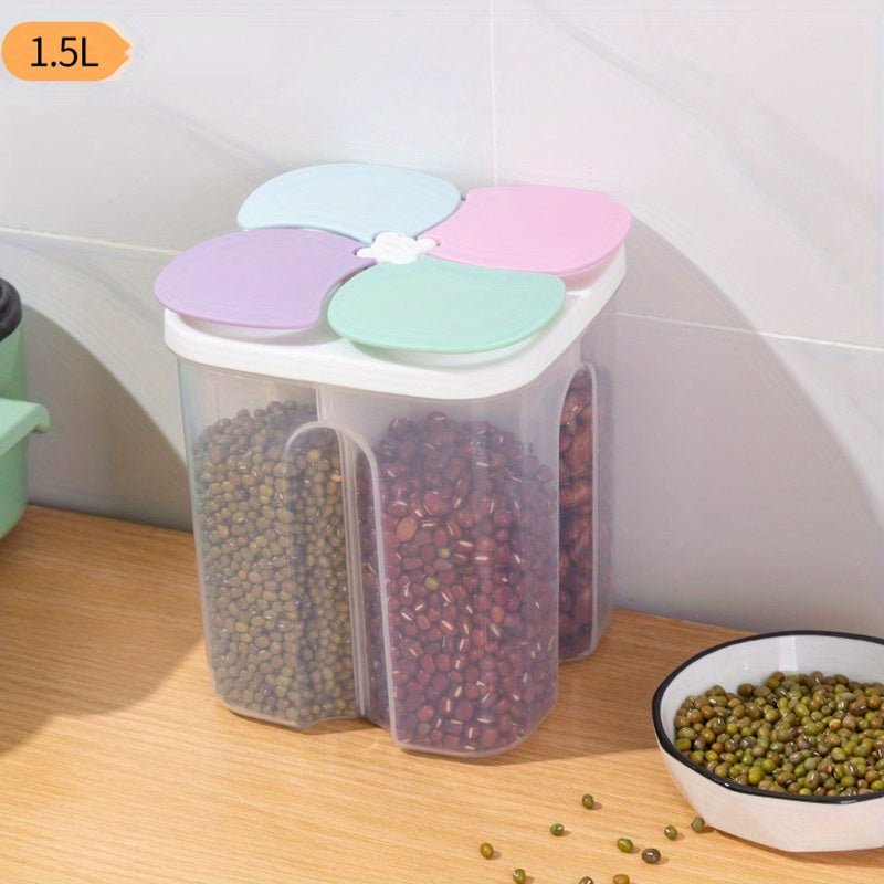 4 Grids Food Storage Containers With Lids - HazMarket