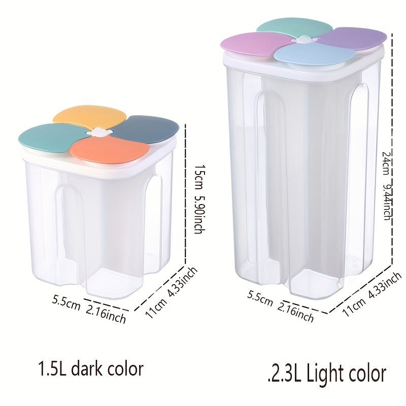 4 Grids Food Storage Containers With Lids - HazMarket