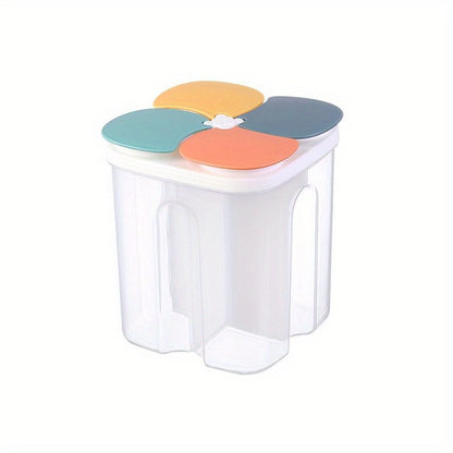 4 Grids Food Storage Containers With Lids - HazMarket