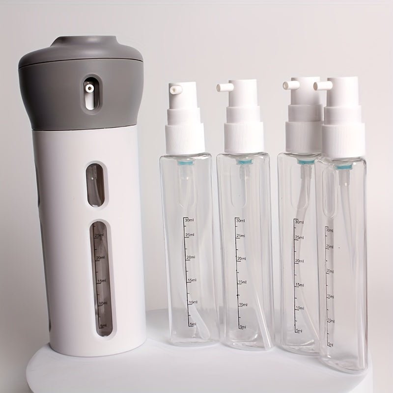 4 - in - 1 Travel Bottle Set with Pump Dispenser - HazMarket