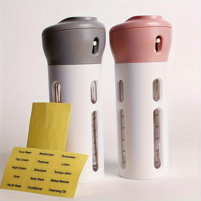 4 - in - 1 Travel Bottle Set with Pump Dispenser - HazMarket