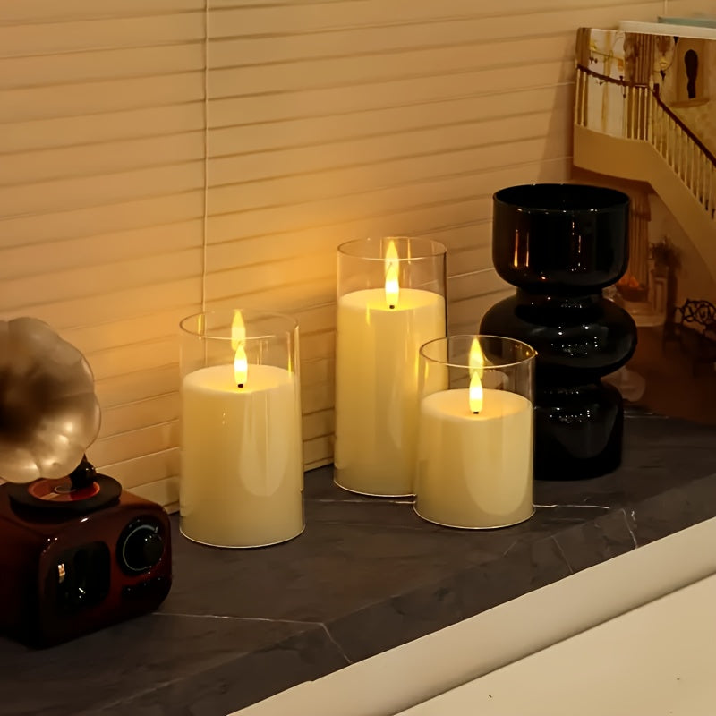 3pcs Flameless LED Electronic Candles