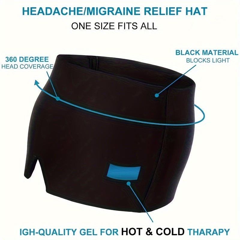 Relieve Headaches & Migraines Instantly With Hot/Cold Gel Therapy Cap