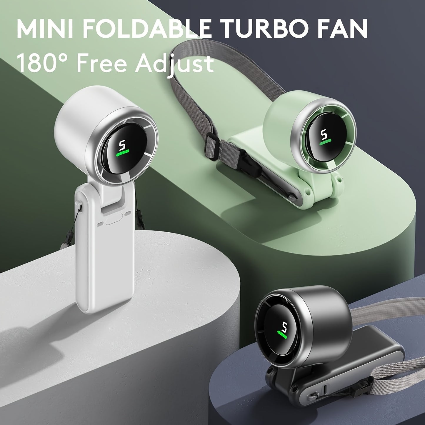 Mini Fan with Digital isplay