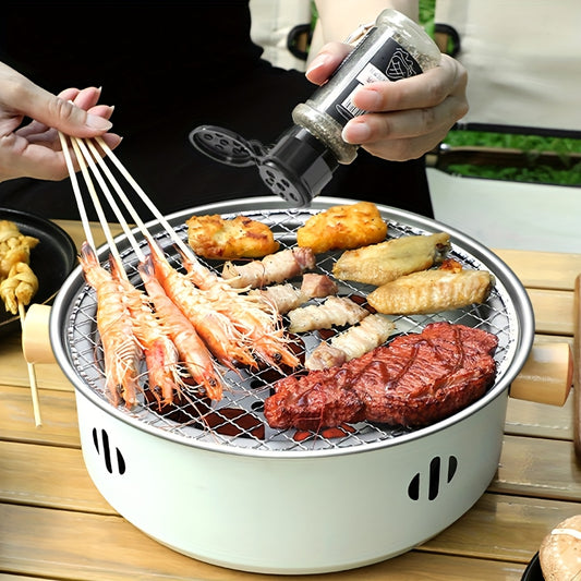 Stainless Steel Charcoal BBQ Grill