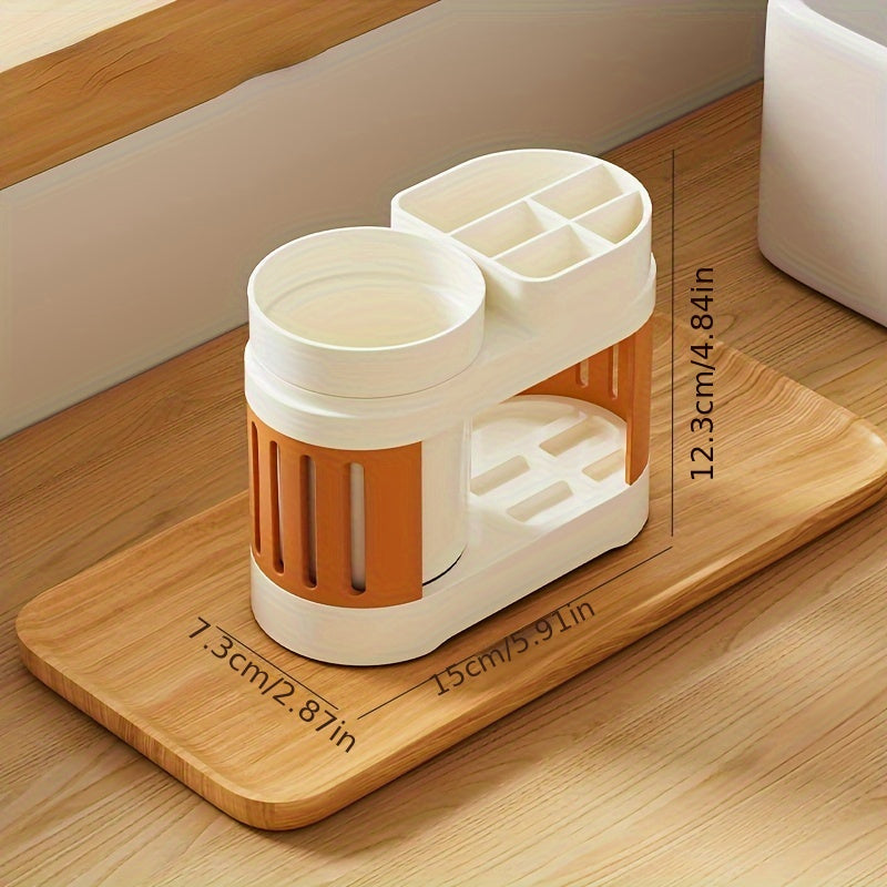 1set Modern Plastic Toothbrush Holder with Cups