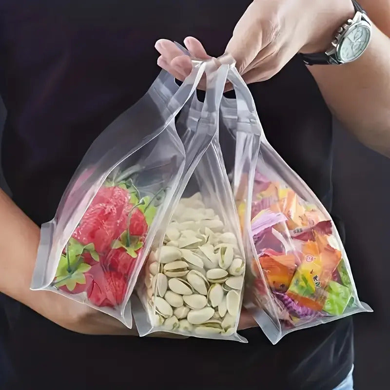 10pcs Reusable Self-Sealing Leak-Resistant Food Storage Bag