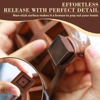 4pcs Silicone Chocolate Molds