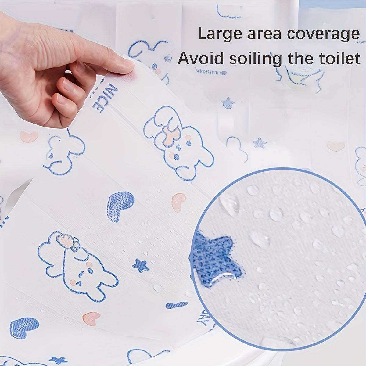 50pcs Disposable Toilet Seat Covers