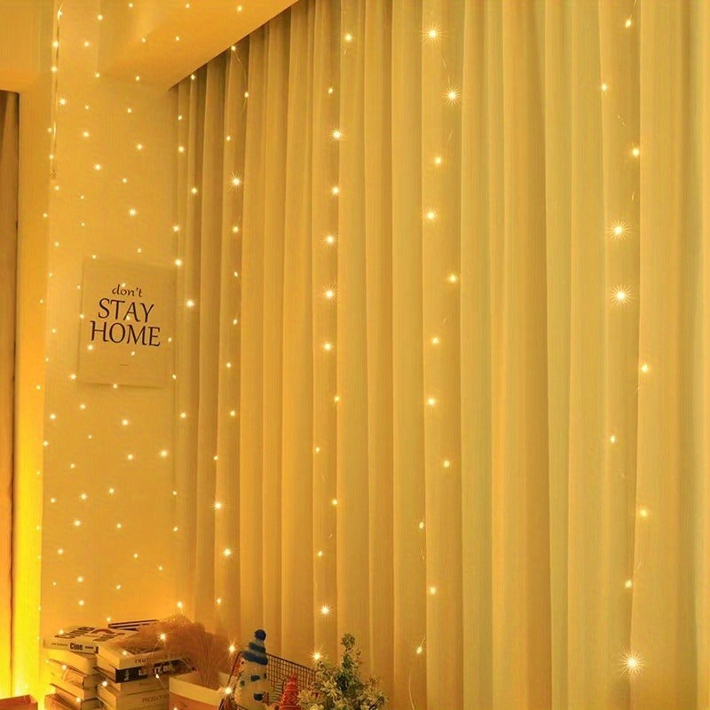 Christmas Curtain Lights