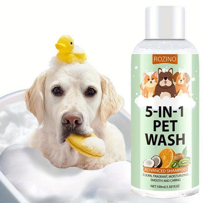 5 - in - 1 Pet Wash Shampoo for Cats and Dogs 100ml - HazMarket